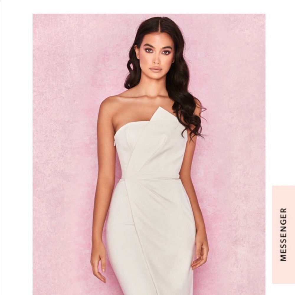 House of CB strapless midi dress